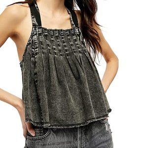 Free People Marina Cotton Denim Top NWT